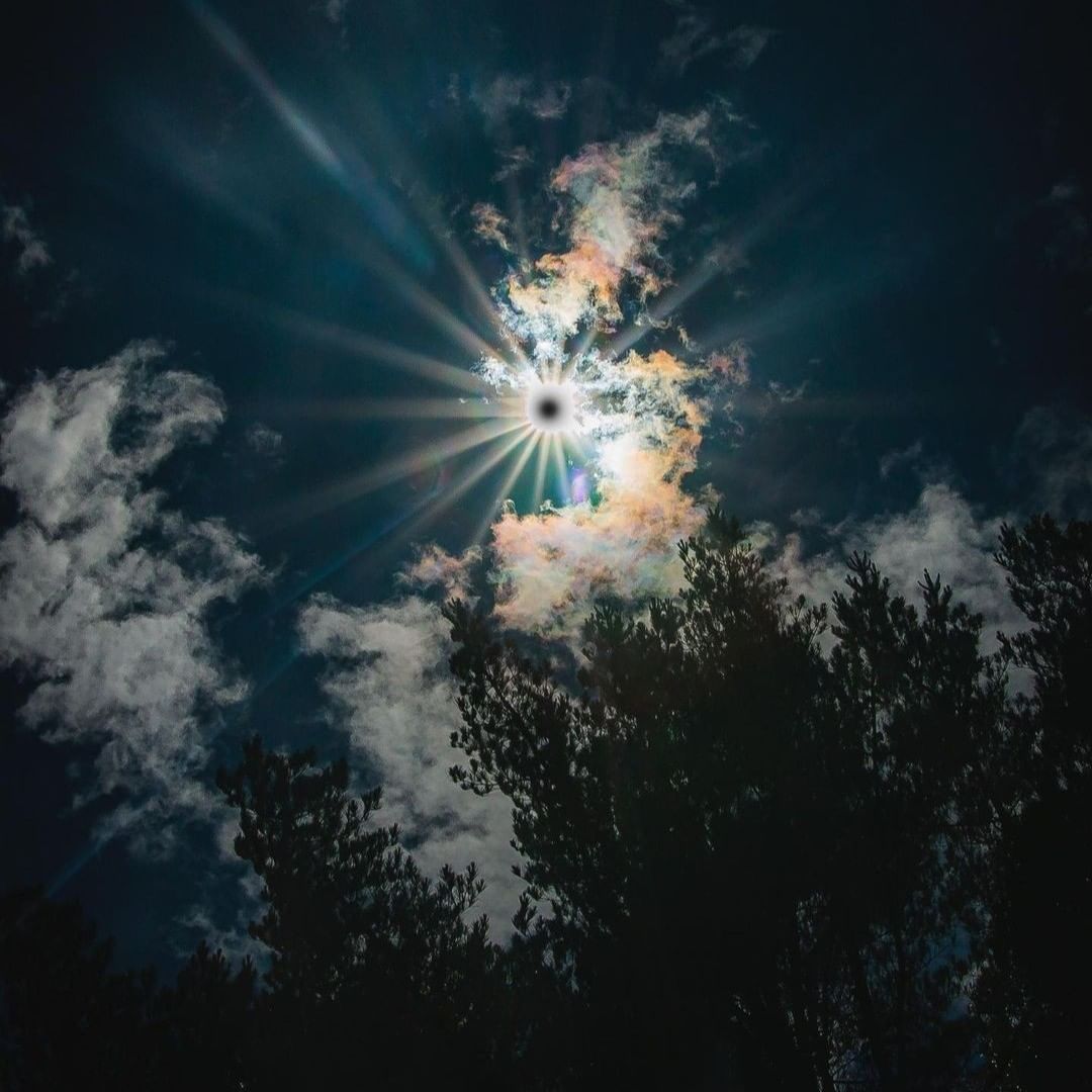 Imagen del eclipse en Lican Ray