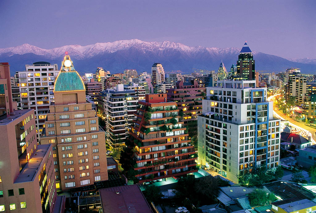 Imagen de los edificios de la ciudad de Santiago