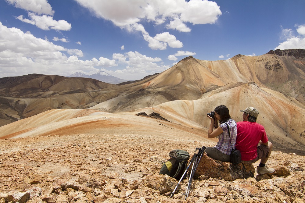 Paisaje para ver los pueblos del altiplano chileno