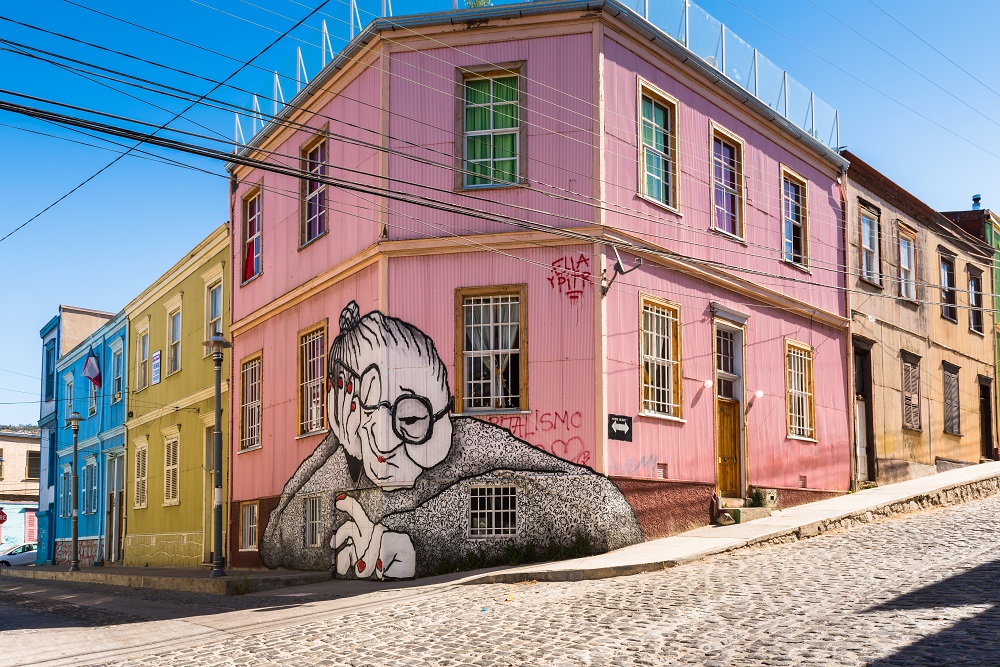 Pinturas en la Ruta del Street Art en Valparaíso